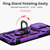 360 Degree Swivel Ring TPU PC Magnetic Suction Case for iPhone 15 14 13 12 series