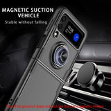 Fashion Clear Shockproof Ring Stand Case For Samsung Galaxy Z Filp 3