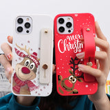 Wriststrap Christmas Cases For iPhone 13 12 11 Series