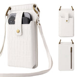 Crossbody Zipper Purse Handbag For iPhone 12 11 Series