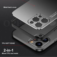 Aluminum Metal Shockproof Square Phone Cases For iPhone 12 11 Series