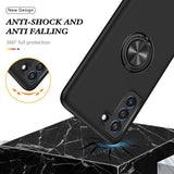 Shockproof Fashion Silicone Car Holder Ring Case For Samsung Galaxy S21 Series