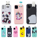 3D Kawaii Unicorn Panda Bear Silicon Shockproof Case for iPhone 11 Series