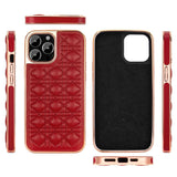 Electroplated Leather Case for iPhone 13 12 11 Pro Max