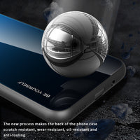 Gradient Tempered Glass Black Case Silicone Frame for Samsung S22 Ultra Plus