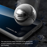 Gradient Tempered Glass Black Case Silicone Frame for Samsung S22 Ultra Plus