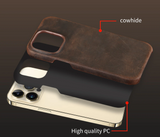 Luxury Retro Leather Case for iPhone 15 14 13 12 series