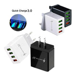 3.0 USB Quick Charge EU US Wall Mobile Phone Charger Adapter for iPhone Xiaomi Samsung Huawei