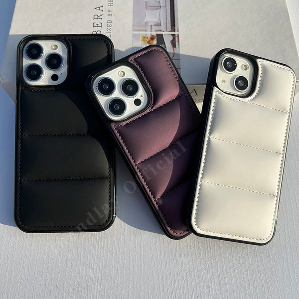 3D Fabric Cross Hard Case For iPhone 15 14 13 12 series