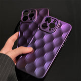 3D Honeycomb Pattern Laser Silicone Shockproof Case for iPhone 14 13 12 series