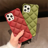 3D Luxury Diamond Crossbody Lanyard Shockproof Soft Silicone Case For iPhone 14 13 12 series