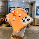 3D Quirky Face Silicone Case For iPhone 14 13 12 series