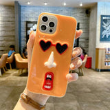 3D Quirky Face Silicone Case For iPhone 14 13 12 series