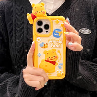 3D Disney Winnie The Pooh Silicone Soft Case For iPhone 14 13 12 series