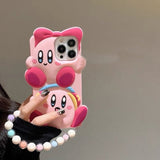 Cute Cool Cartoon Kirby Case For iPhone 14 13 12 series