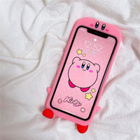 Cute Cool Cartoon Kirby Case For iPhone 14 13 12 series