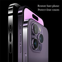 3 Set Clear Matte Sticker Side Film Frame Protector for iPhone 14 13 12 series