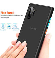 Shockproof Silicone Bumper Case Black Transparent Matte Hard Protective Cover For Samsung Galaxy Note 10 Plus Note 10