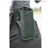 New Upgrade Leather Vintage Mobile Phone Case Pack Waist Bag Belt Clip