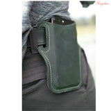 New Upgrade Leather Vintage Mobile Phone Case Pack Waist Bag Belt Clip