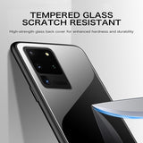 Tempered Glass Case with Soft Frame Shockproof Back Cover For Samsung S20 Series