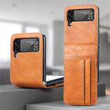 Card Holder Wallet Leather Case for Samsung Galaxy Z Flip 3 Flip 4