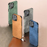 Luxury PU Leather Soft Silicone Shockproof Case For iPhone 13 12 11 series