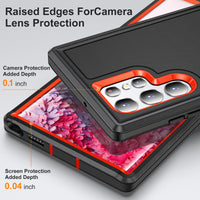 3 in 1 Hybrid Rugged Shockproof Armor Case For Samsung Galaxy S22 Ultra Plus