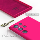 High Quality Silky Silicone Case for Samsung S22 S21 Ultra Plus