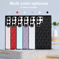 Square Crossbody Leather Case for Samsung Galaxy S22 S20 S21 Note 20 FE Ultra Plus