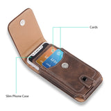 Universal Pouch Leather Magnetic Holster For iPhone Redmi Note 8