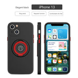 Luxury Shockproof Camera Protector Magnetic Ring Bracket Holde Case For iPhone 13 12 11 Series