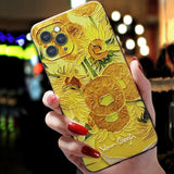 3D Art Oil Painting Soft Case For iphone 12 11 Pro Max