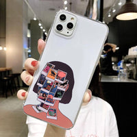 Painting Art Silicone TPU Half-wrapped Case For iPhone 11 Series