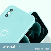 Sunshine Pattern Lanyard Soft Liquid Silicone Case For iPhone 13 12 11 Se