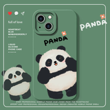 Cute Panda Cartoon Creative Funny Anti Drop Case For iPhone 14 13 12 series