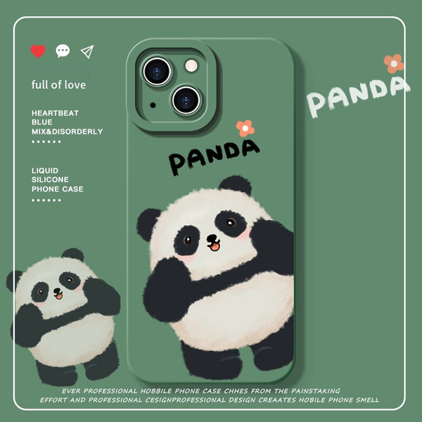 Cute Panda Cartoon Creative Funny Anti Drop Case For iPhone 14 13 12 series