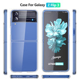 Clear Acrylic Anti Slip Protective Case for Samsung Galaxy Z Flip 3