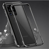 Metal Frame Luminous Shockproof Aluminum Bumper Protect Cover for Samsung S20 Series