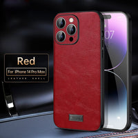 Luxury Leather Case for iPhone 14 13 12 series