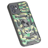 Camera Protector Camouflage Armor Shockproof Phone Case For iPhone 13 12 11 Series