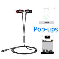 Wired Control Bluetooth Pop ups Bass Stereo In ear Headphones for iPhone 13 12 11 Pro Max Type C 3.5mm