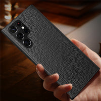 Ultra Slim High Quality Leather Shockproof Back Case for Samsung S22 Ultra Plus
