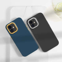 New Korean Aesthetics 3 In 1 Soft Liquid Silicone Case For iPhone 13 12 11 Series