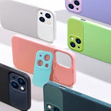 Camera Protection Liquid Silicone Case for iPhone 14 13 12 11 series