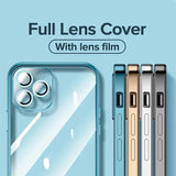 Full Lens Cover Shockproof Plating Case For iPhone 13 12 11 Series