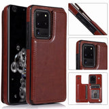 PU Leather Waterproof Heavy Duty Protection Wallet Case for Samsung Galaxy S20 Series
