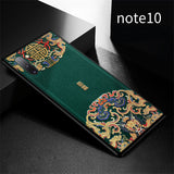 Embossed Leather Back Cover For Samsung Galaxy Note 10 Plus