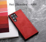 Luxury Business PU Suede Leather Alcantara Case For Samsung Galaxy S24 S23 S22 Ultra Plus