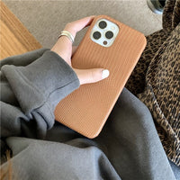Vintage Embossed PU Leather Soft Case For iPhone 12 11 Series